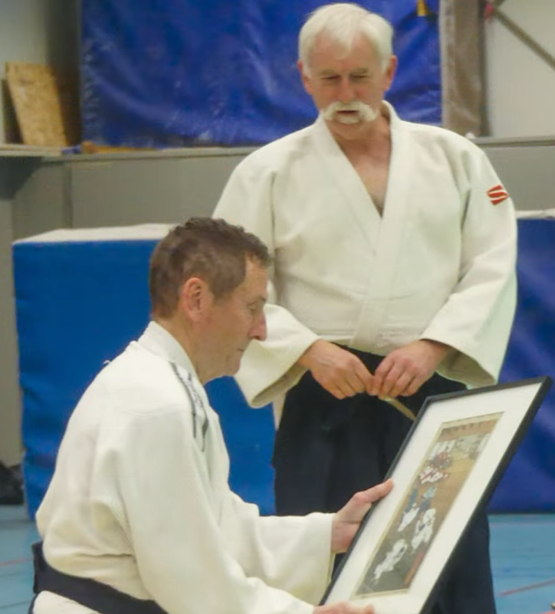 Jean-Marc Chamot et Alain Courbe au dojo